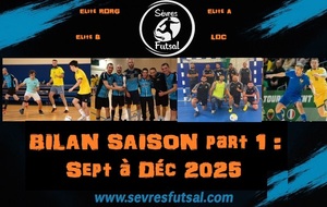 BILAN 1ère partie de SAISON